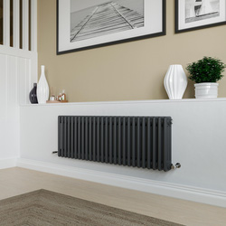 Azur / Azur Columbus 3 Column Radiator 400x1190mm 3584Btu Anthracite