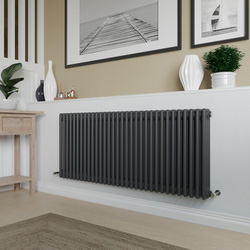 Azur / Azur Columbus 3 Column Radiator 600x1460mm 6355Btu Anthracite