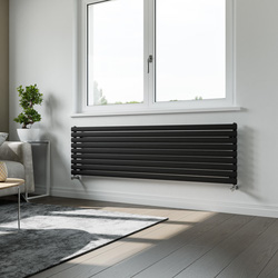 Ximax / Ximax Bristol Horizontal Designer Radiator 526x1800mm 3515Btu Black
