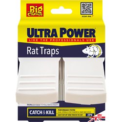 Big Cheese / Big Cheese Ready Baited Rat Trap Twinpack