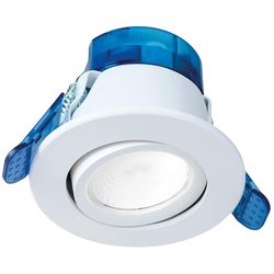 Aurora / Aurora R6 Wattage and CCT Switchable Adjustable Fire Rated Dimmable IP65 Downlight White
