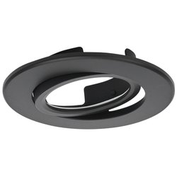 Aurora / Aurora Adjustable Bezel for R6 Wattage and CCT Switchable Fire Rated IP65 Downlight Matt Black