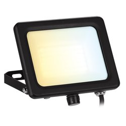 Aurora / Aurora VelaCS LED PIR CCT Floodlight IP65 30W Black