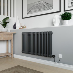 Azur / Azur Columbus Electric 2 Column Radiator 600x1010mm 3072Btu Anthracite