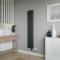 Azur / Azur Columbus Electric 3 Column Radiator 1600x290mm 4096Btu Anthracite
