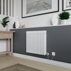 Azur / Azur Columbus Electric 3 Column Radiator 600x650mm 2389Btu White