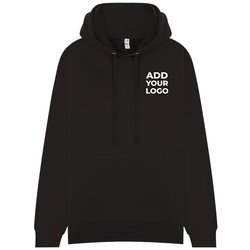 Zapalogo / Personalised Hooded Sweatshirt Black Printed Left Chest Logo XL 