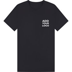 Zapalogo / Personalised T-Shirt Navy Printed Left Chest Logo Large