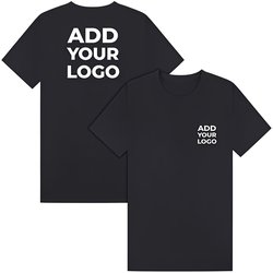 Zapalogo / Personalised T-Shirt Navy Printed Left Chest Logo & Printed Back Logo 2XL