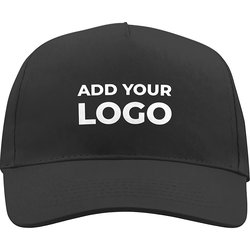 Zapalogo / Personalised Cap Black Embroidered Hat Front Logo