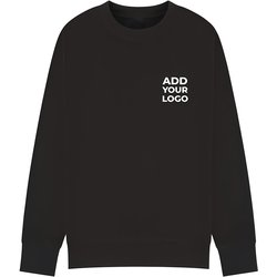 Zapalogo / Personalised Sweatshirt Black Printed Left Chest Logo XL Each