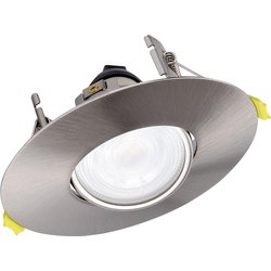 Integral LED / Integral LED Evofire Maxi 110 Tiltable IP20 Fire Rated Downlight Satin Nickel