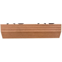 Apollo / Straight Finishing Edges Uncapped 30cm (4pk) - Brown