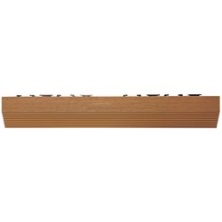 Apollo / Straight Finishing Edges Capped 50cm (4pk) - Brown