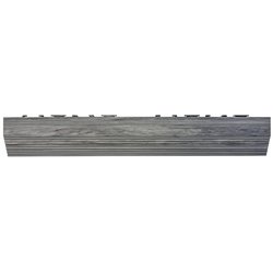 Apollo / Straight Finishing Edges Capped 50cm (4pk) - Grey