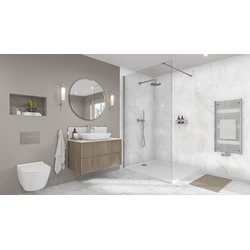 Wetwall / Wetwall Elite Tongue & Groove Bathroom Wall Panel Athena Marble 2420 x 1200mm