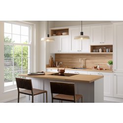 Wilsonart / Wilsonart Options Plus Clear Beech Block Postformed Worktop 4100mm x 600mm x 38mm