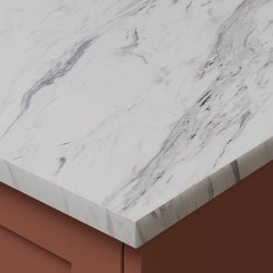 Wilsonart / Wilsonart Omega Sleek Calcutta Marble Worktop Edging 3050 x 0.6mm x 38mm