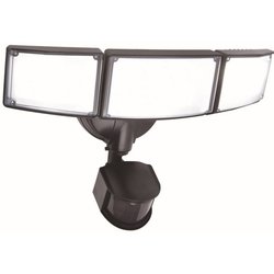 Lutec / LUTEC Tri Guard PIR LED Floodlight Black
