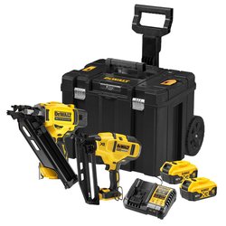 DeWalt / DeWalt DCK246P2T-GB 18V XR Brushless Nailer Twin Kit 2 x 5.0Ah