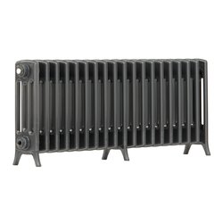 Arroll / Arroll Edwardian 4-Column Cast Aluminium Bi-Metal Radiator 450 x 1142mm 3447Btu Anthracite