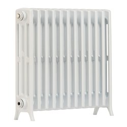 Arroll / Arroll Edwardian 4-Column Cast Aluminium Bi-Metal Radiator 650 x 728mm 3061Btu White