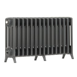 Arroll / Arroll Edwardian 4-Column Cast Aluminium Bi-Metal Radiator 450 x 906mm 2721Btu Anthracite