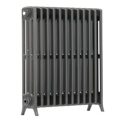 Arroll / Arroll Edwardian 4-Column Cast Aluminium Bi-Metal Radiator 750 x 728mm 3462Btu Anthracite