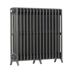 Arroll / Arroll Edwardian 4-Column Cast Aluminium Bi-Metal Radiator 750 x 906mm 4327Btu Anthracite