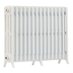 Arroll / Arroll Edwardian 4-Column Cast Aluminium Bi-Metal Radiator 650 x 906mm 3826Btu White