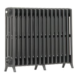 Arroll / Arroll Edwardian 4-Column Cast Aluminium Bi-Metal Radiator 650 x 906mm 3826Btu Anthracite