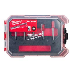 Milwaukee / Milwaukee 1/4" Tungsten Carbide Straight Router Bit Set 