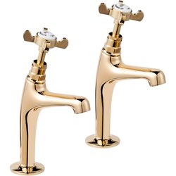 Deva / Deva Coronation Pillar Kitchen Taps Gold