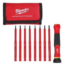 Milwaukee / Milwaukee Insulated 8 in 1 Precision Screwdriver Set 