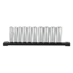 Milwaukee / Milwaukee Drive Metric Deep Chrome Socket Set 3/8''