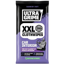 UltraGrime Car Interior XXL Clothwipes 20 Wipes