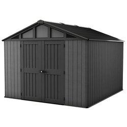 Keter / Keter Stronghold Apex Outdoor Garden Storage Shed Grey 10' x 11.5'