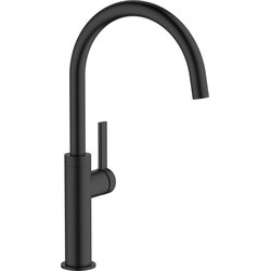 Abode / Abode Carbon Single Lever Mono Mixer Kitchen Tap Matt Black