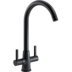 Abode / Abode Enstyle Dual Lever Mono Mixer Kitchen Tap Matt Black