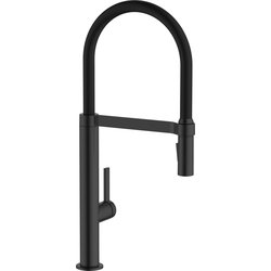 Abode / Abode Carbon Single Lever Pull Out Kitchen Tap Matt Black