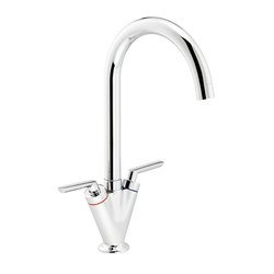 Abode / Abode Volo Dual Lever Mono Mixer Kitchen Tap Chrome