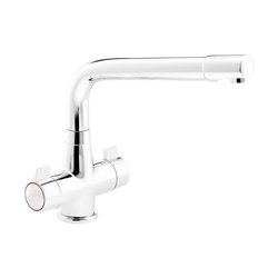 Abode / Abode Turina Dual Lever Mono Mixer Kitchen Tap Chrome