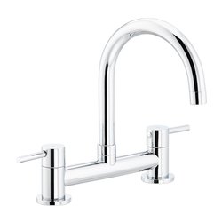Abode / Abode Galley Contemporary Deck Mounted Mixer Kitchen Tap Chrome