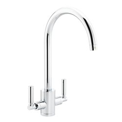 Abode / Abode Brolle Dual Lever Mono Mixer Kitchen Tap Chrome