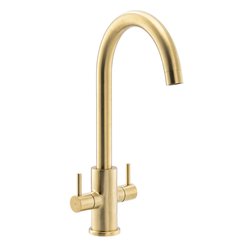 Abode / Abode Marido Dual Lever Mono Mixer Kitchen Tap Brushed Brass