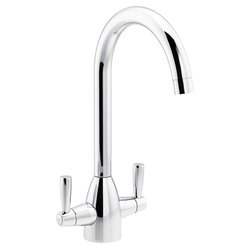 Abode / Abode Zermat Dual Lever Mono Mixer Kitchen Tap Chrome