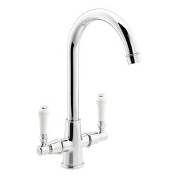 Abode / Abode Keswick Dual Lever Mono Mixer Kitchen Tap Chrome