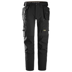 Snickers Workwear / Snickers AllroundWork 4-way Stretch Trousers with Holster Pockets Black 39"R
