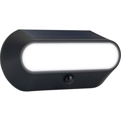 Luceco / Luceco Carina Solar 5W Bulkhead Oval Wall Light 470lm 4000K IP54 Black