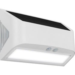 Luceco / Luceco Prysm Chargeable Solar Wall Light 4000K IP54 PIR 6W 600lm White